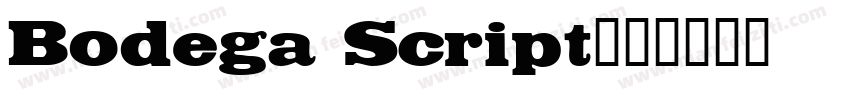 Bodega Script字体转换